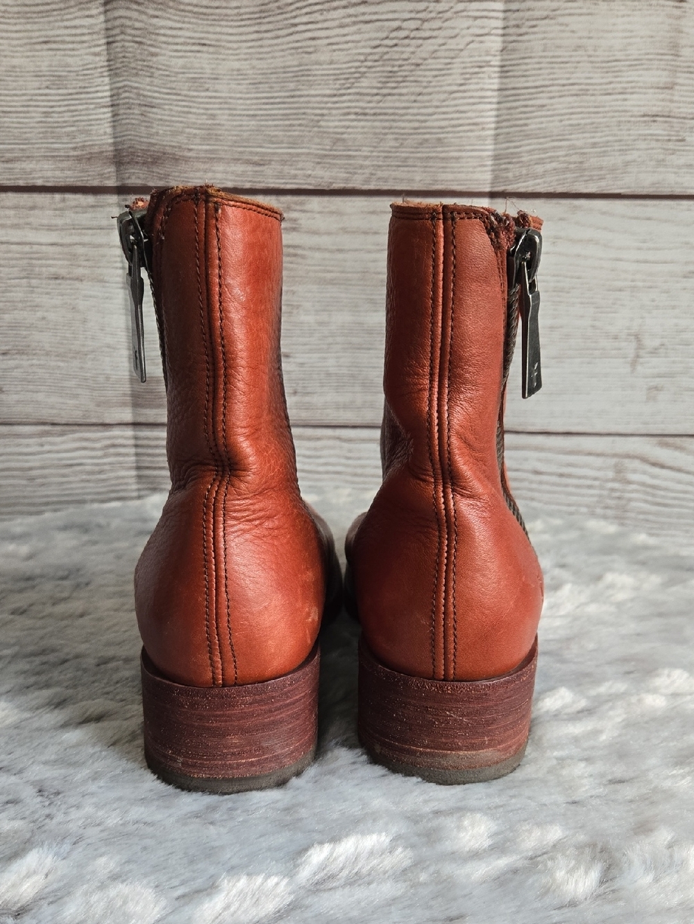 FRYE Brown Ankle Boots, Womems Size 8.5 - Picture 6 of 11